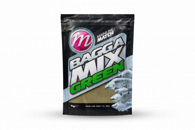 Mainline Match Bagga Green Mix Groundbait - 1kg
