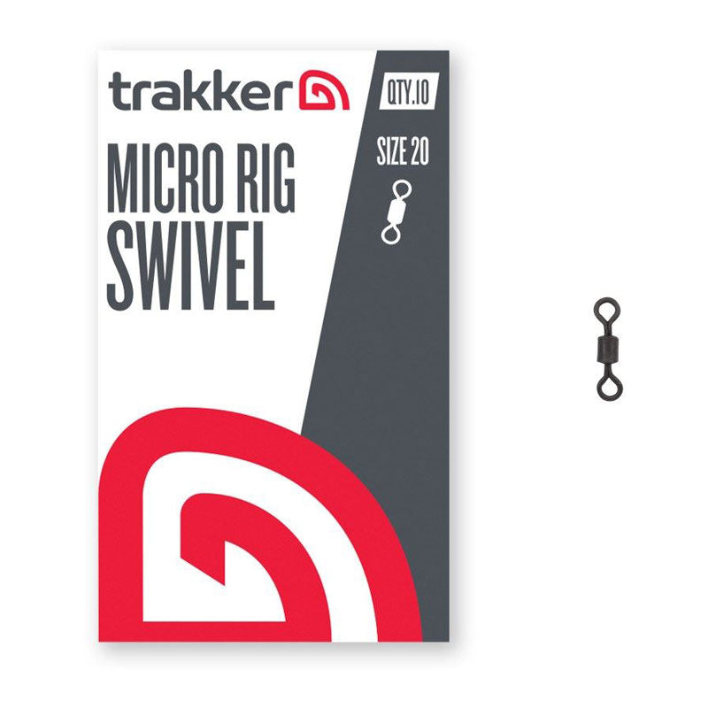 20 émerillons Trakker Micro Rig Pour Pêche Carpe, Barbeau, Brème - Montages Solides