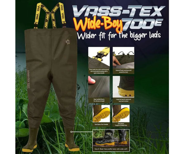 Vass-Tex 700E Wide-Boy Chest Wader