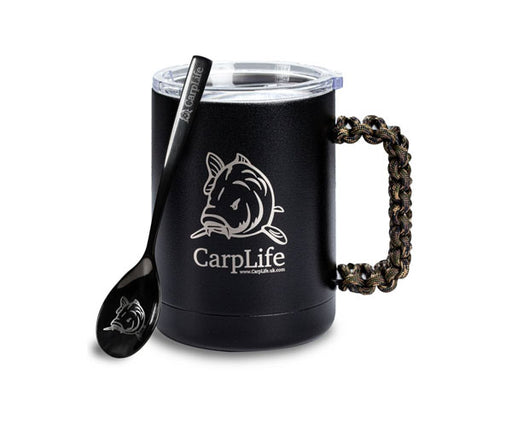 Carp Life Hand Finished Thermal Mug & Spoon - Camo