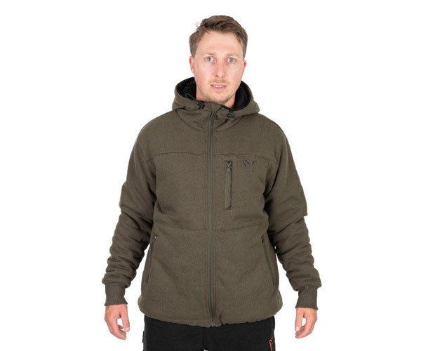 Fox Collection Sherpa Hoody Green/Black