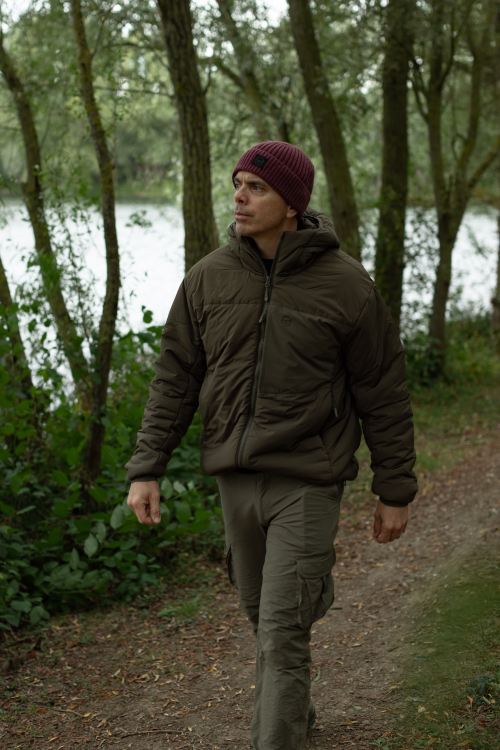 Korda Insulated Hooded Jacket - Dark Olive