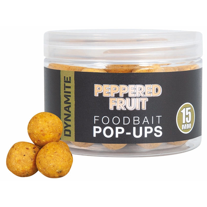 Dynamite Peppered Fruit Food Bait Pop ups 15mm