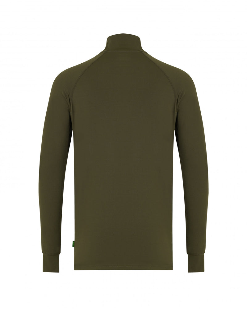 Korda Mock Neck Thermal LS Shirt Olive Green