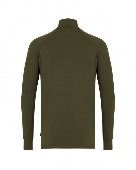 Korda Mock Neck Thermal LS Shirt Olive Green