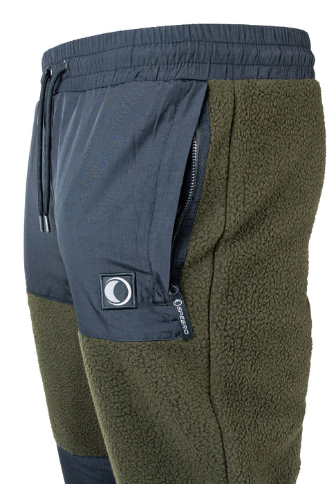 Speero Sherpa Fleece Joggers Green