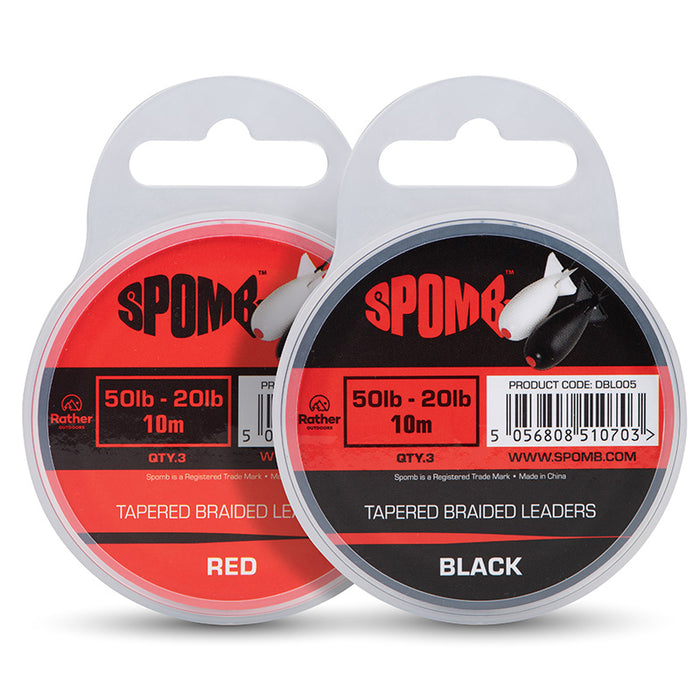 Fox Spomb Tapered Braided Leader 3pcs 50lb-20lb