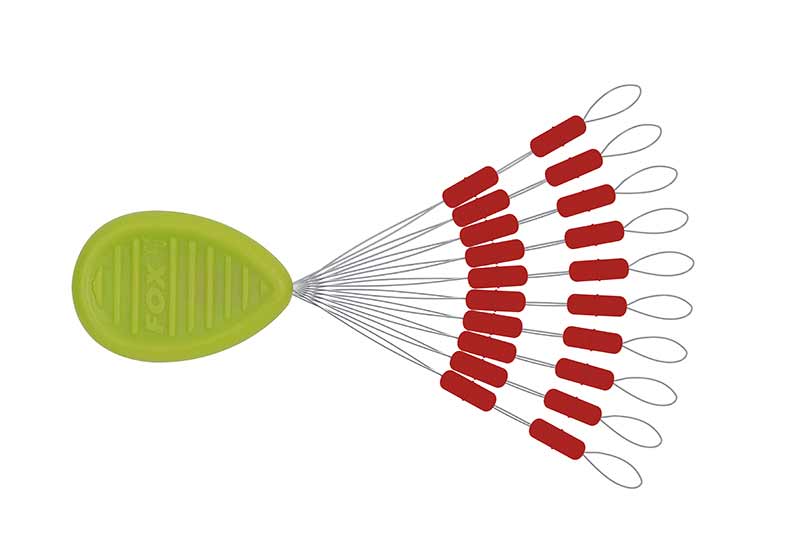 Fox Rage Predator Float Stops Red x20