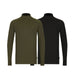 Korda Mock Neck Thermal LS Shirt Olive Green & Black