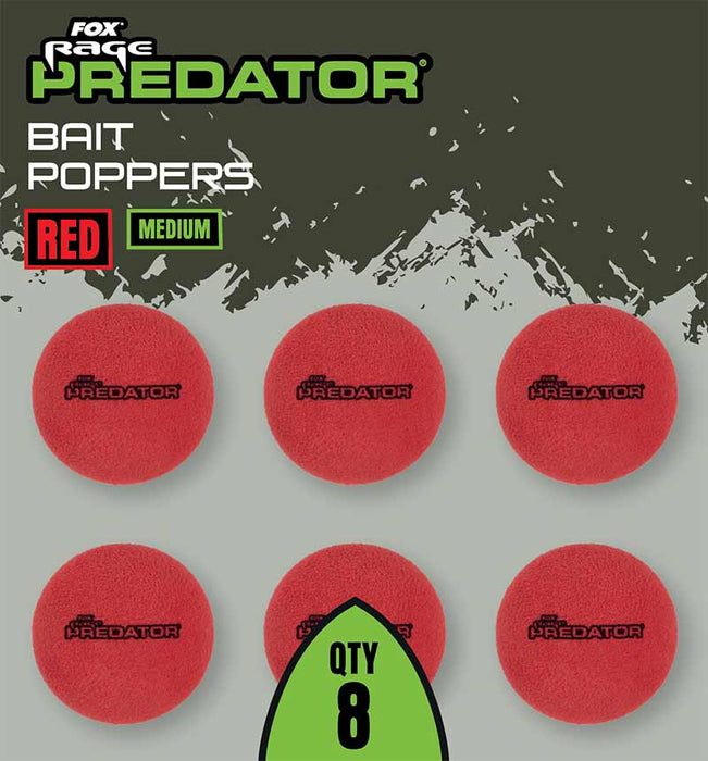 Fox Rage Predator Bait Poppers Red