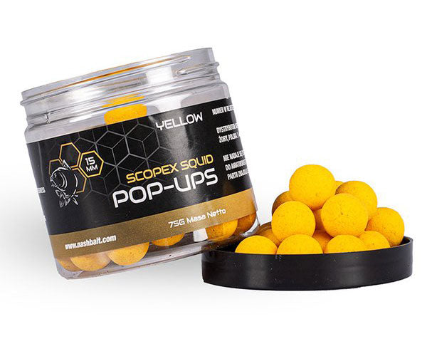 Nash Scopex Squid Pop Ups 15mm 75g NEW Yellow