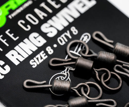 Korda PTFE QC Ring Swivels Size 8