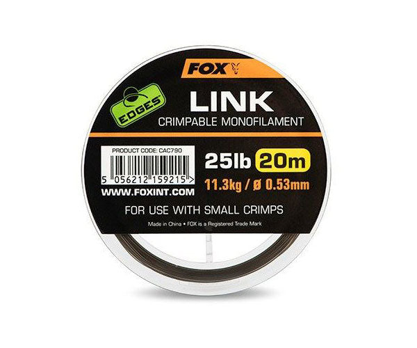 Fox Edges Link Crimpable Monofilament