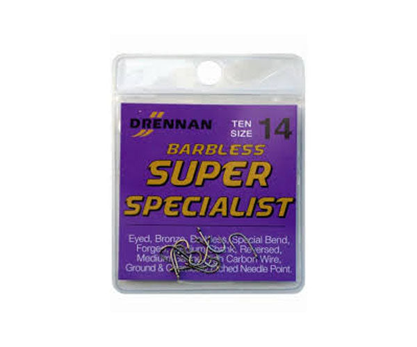 Drennan Super Specialist Barbless Hooks