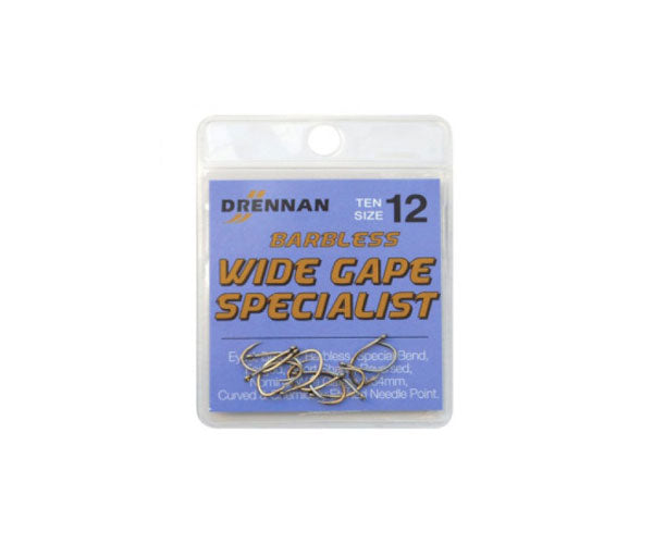 Drennan Wide Gape Super Specialist Barbless Hooks