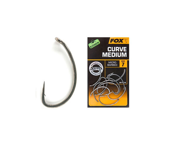 Fox Edges Curve Shank Medium Hooks