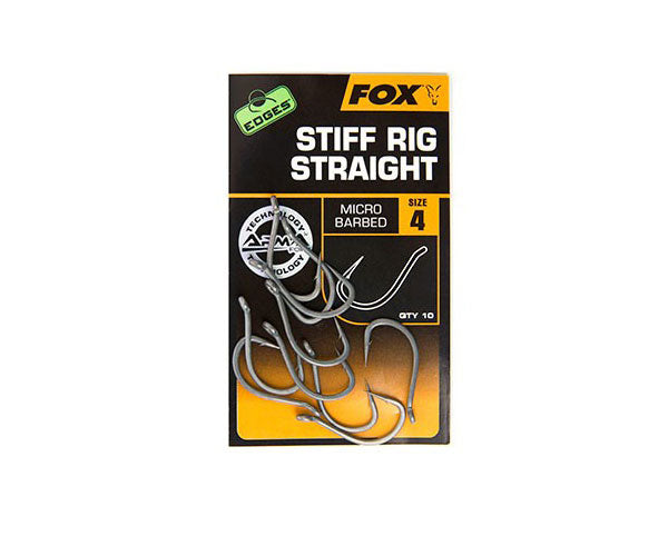 Fox Edges Stiff Rig Straight Hooks