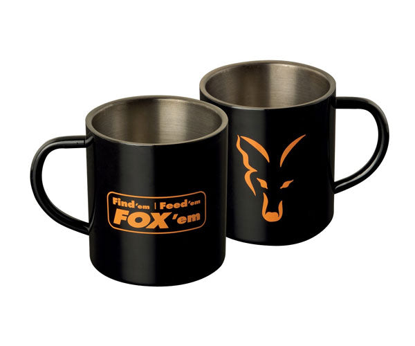 Fox Stainless Black Mug